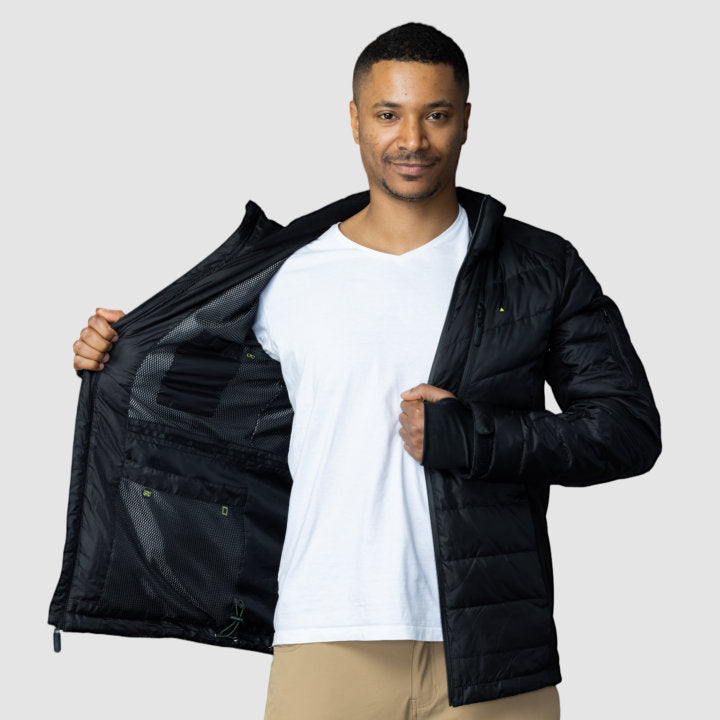 EcoDown Men's Puffer in Black