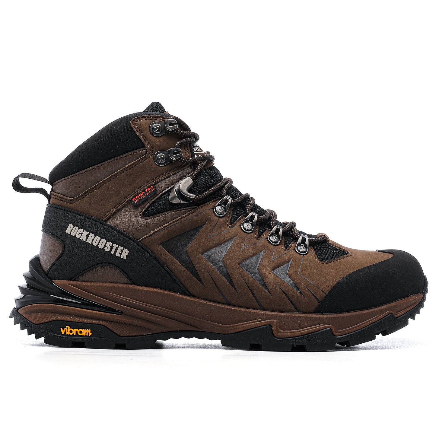 RockRooster Williamsburg Brown 6'' Waterproof Hiking Boots