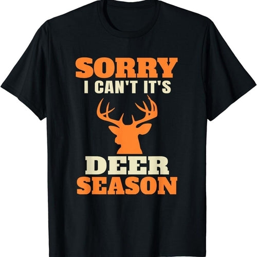 'Its Deer Season' Black T-Shirt