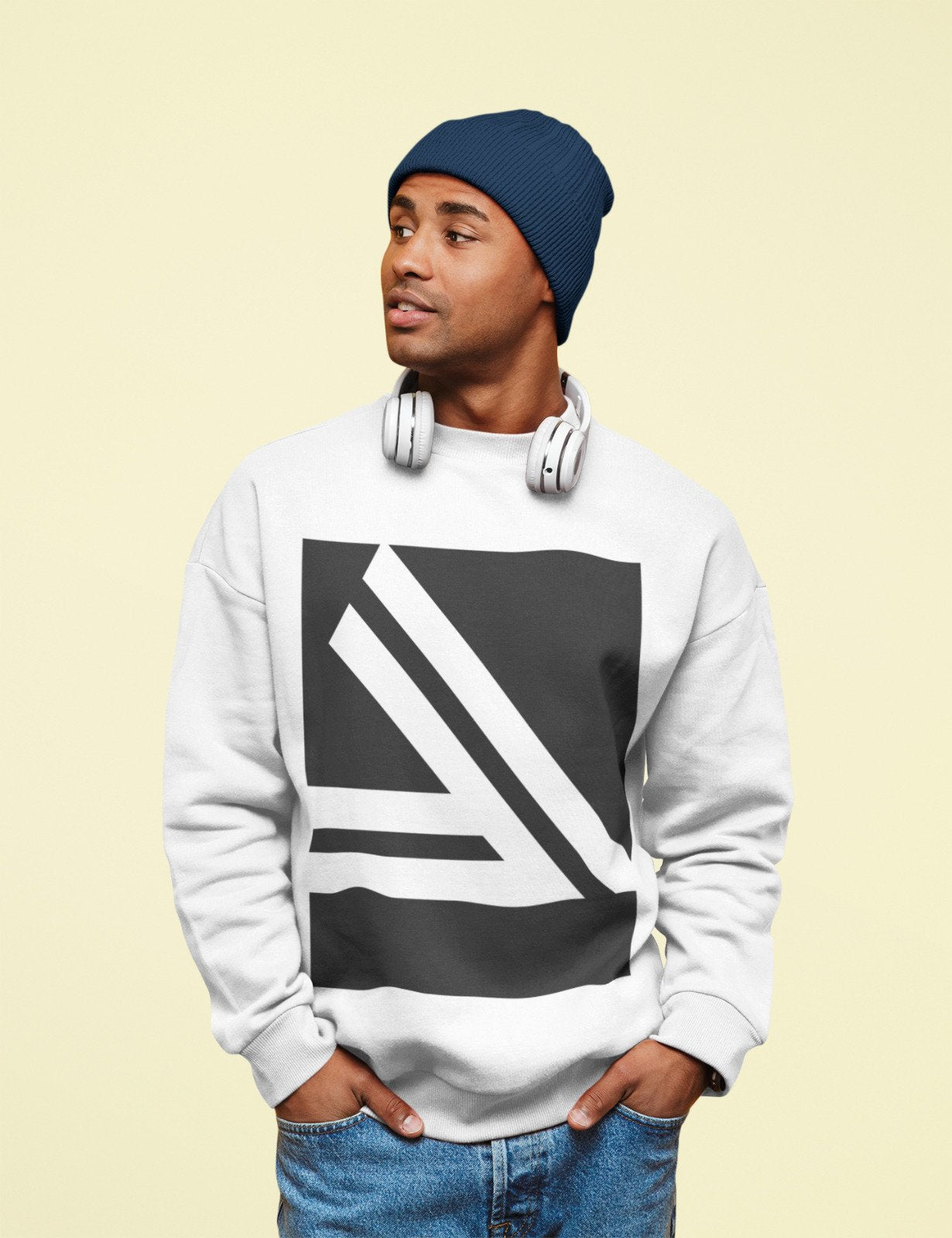 Double Slanted Logo Sweatshirt