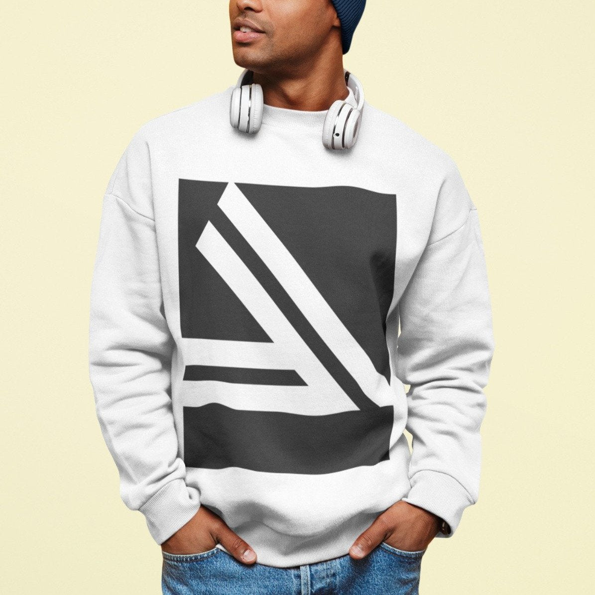 Double Slanted Logo Sweatshirt