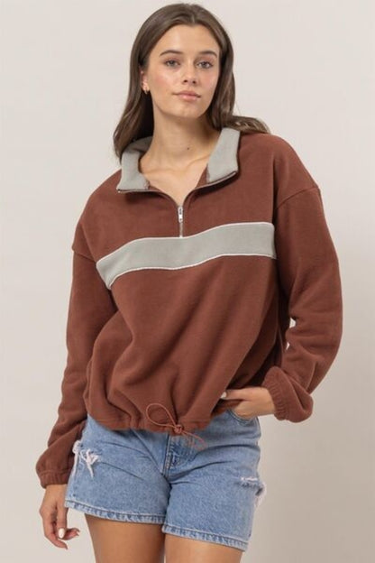 HYFVE Fleece Half Zip Sweatshirt