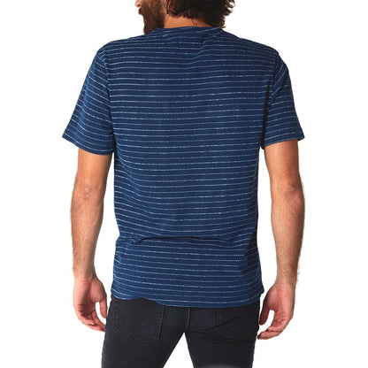 Blue Striped Lucas Jacquard T-Shirt