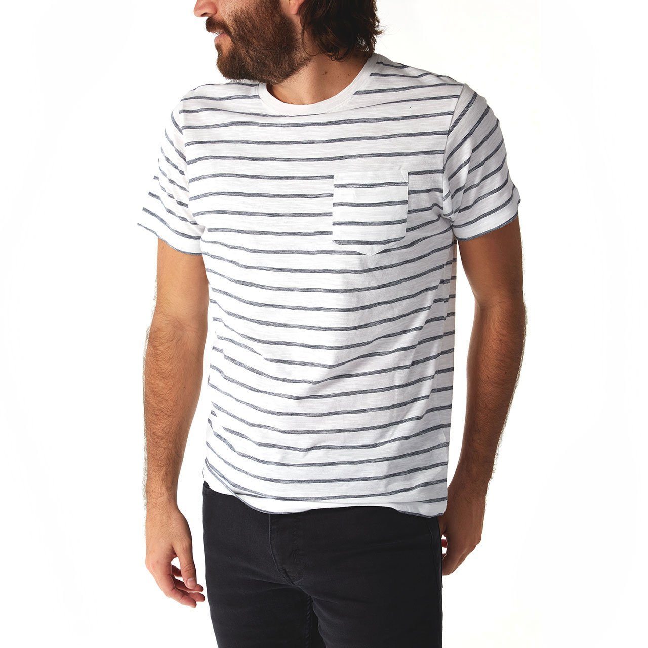 Rick Striped Henley Tee