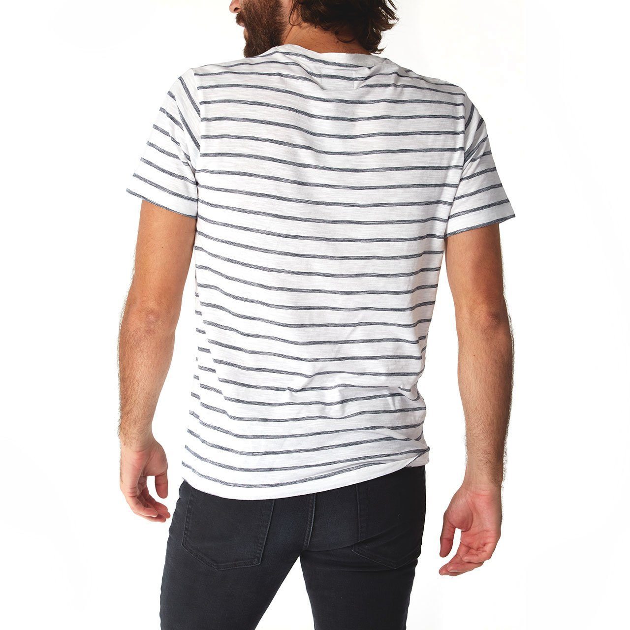 Rick Striped Henley Tee