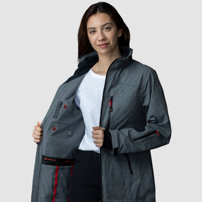 Adventure 2.0 Women's Waterproof Eco Jacket in Gray