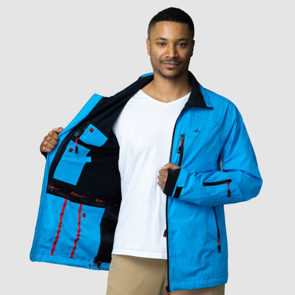 Adventure 2.0 Men's Waterproof Eco Jacket in Light Blue