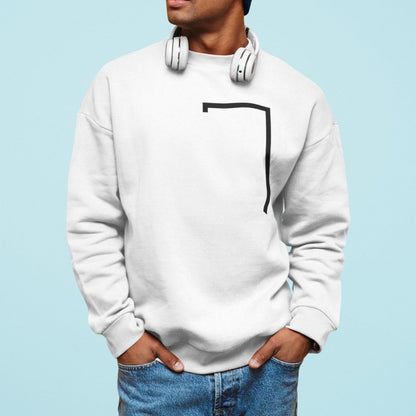 Men's Angled Logo Crewneck Sweatshirt