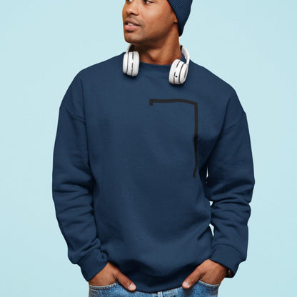 Men's Angled Logo Crewneck Sweatshirt