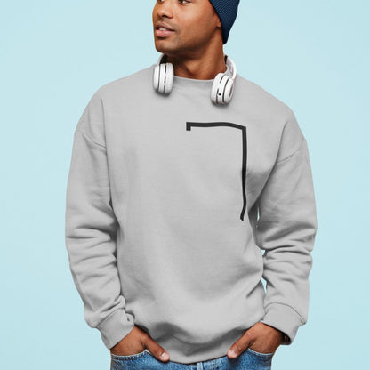 Men's Angled Logo Crewneck Sweatshirt