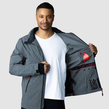 Adventure 2.0 Men's Waterproof Eco Jacket in Gray