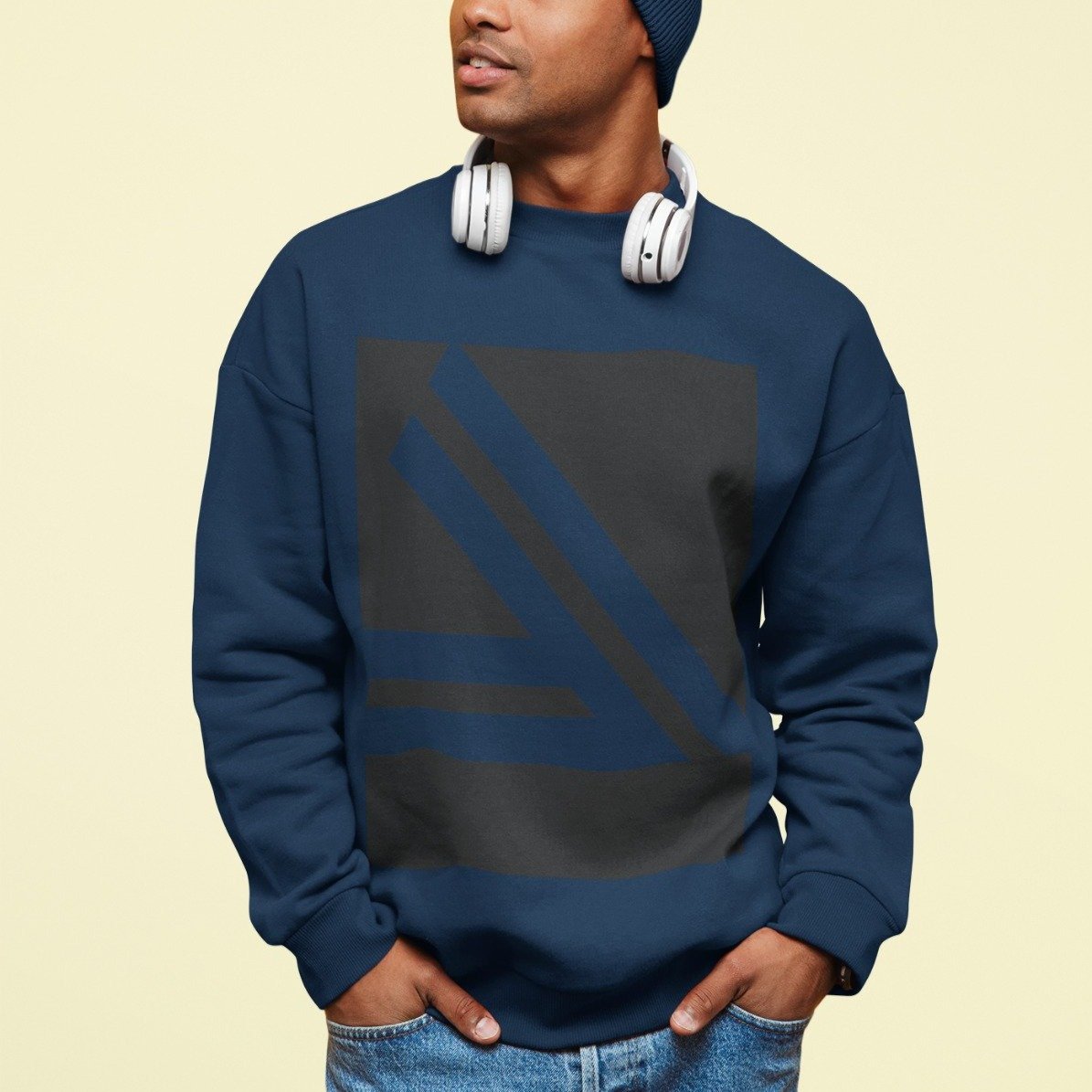 Double Slanted Logo Sweatshirt