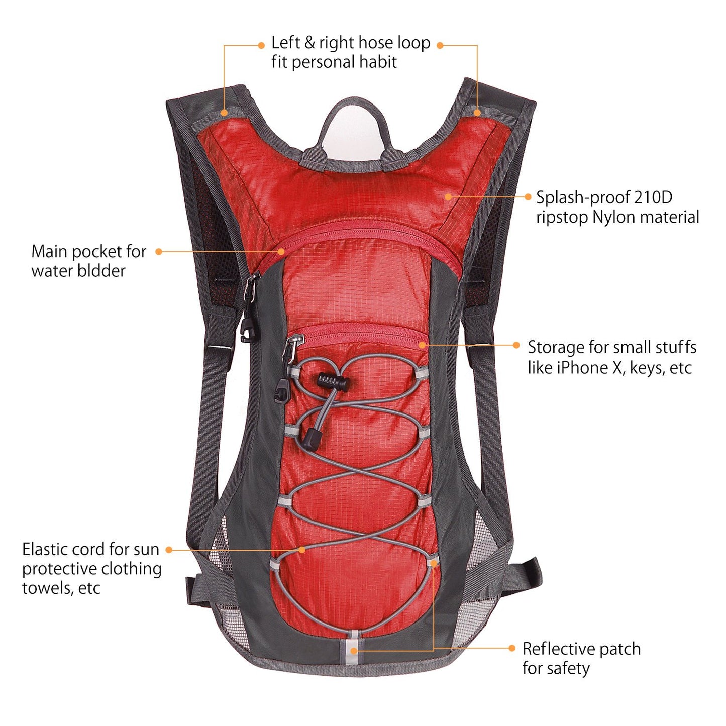 Unigear Hydration Pack with 70 oz 2L Water Bladder