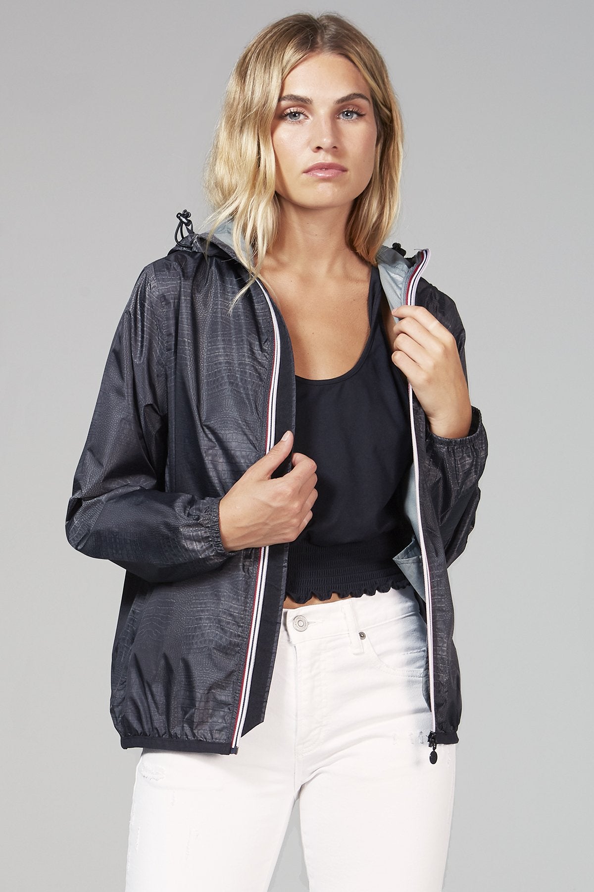 Packable Rain Jacket in Black