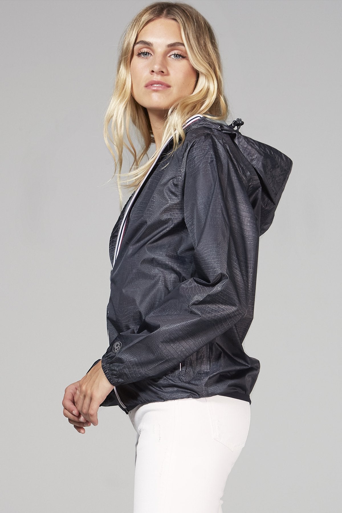 Packable Rain Jacket in Black