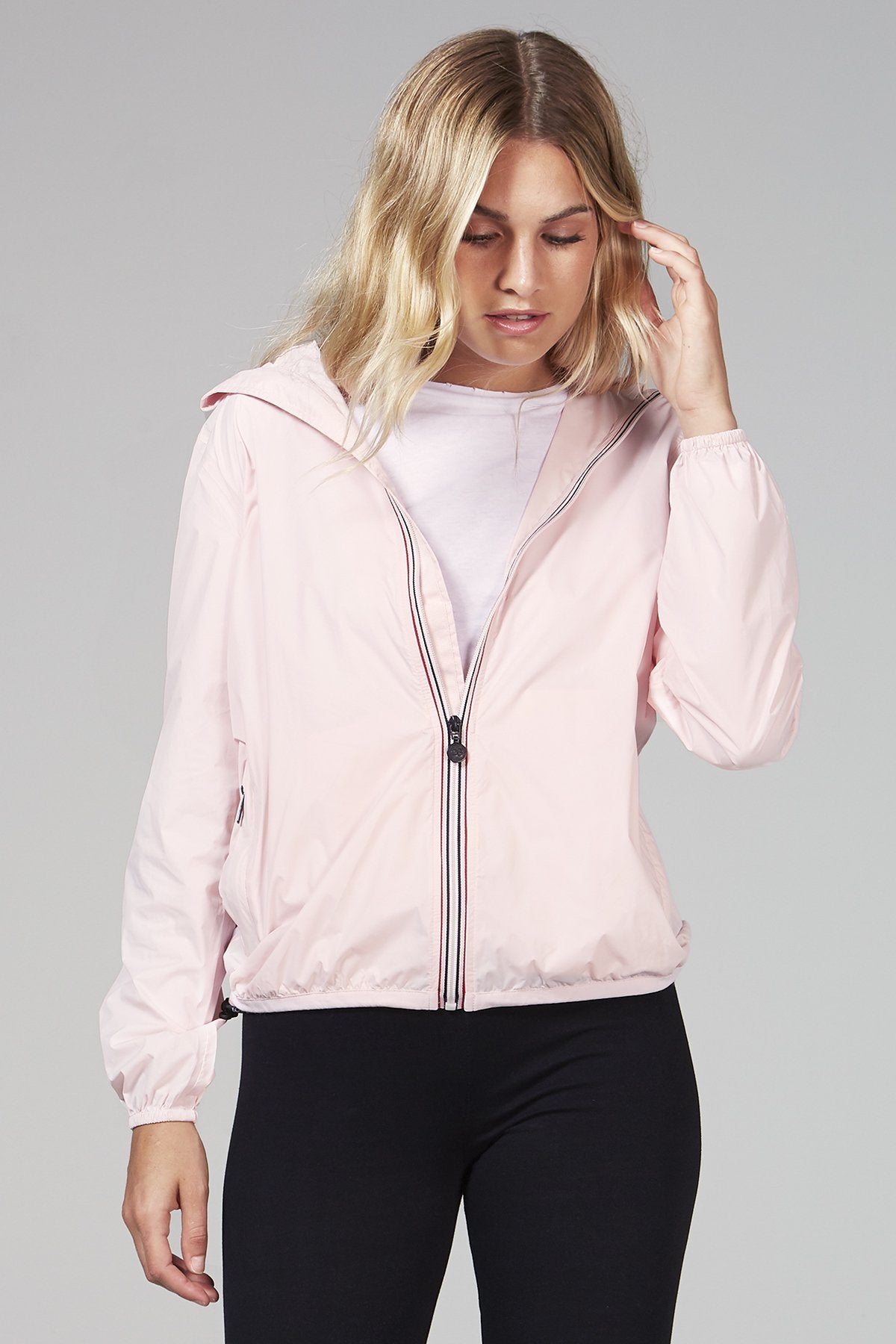 Packable Rain Jacket in Peach