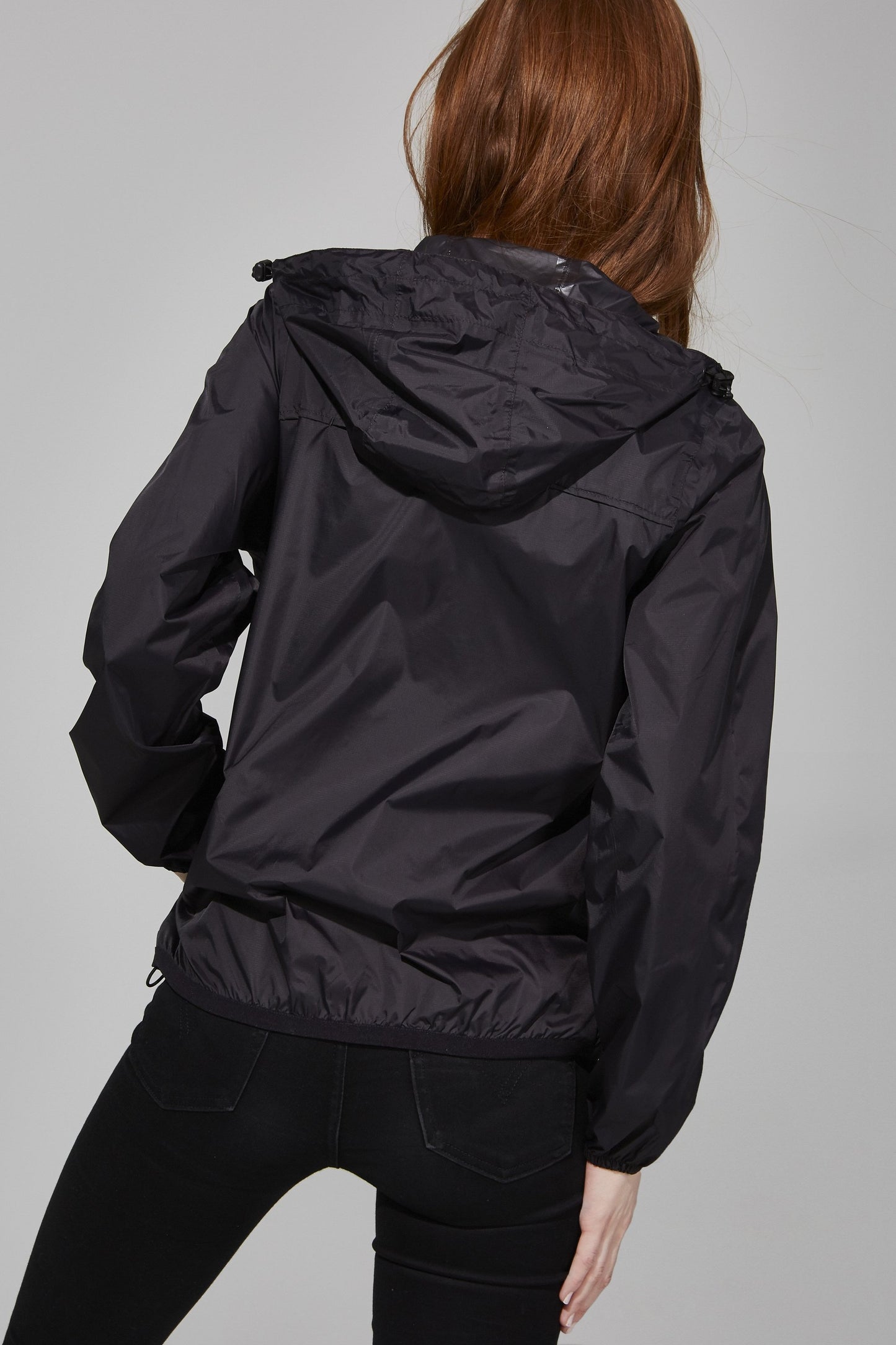 Packable Rain Jacket in Black