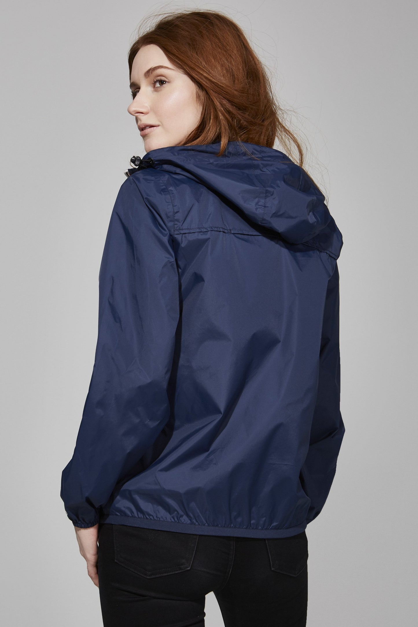 Packable Rain Jacket in Navy Blue