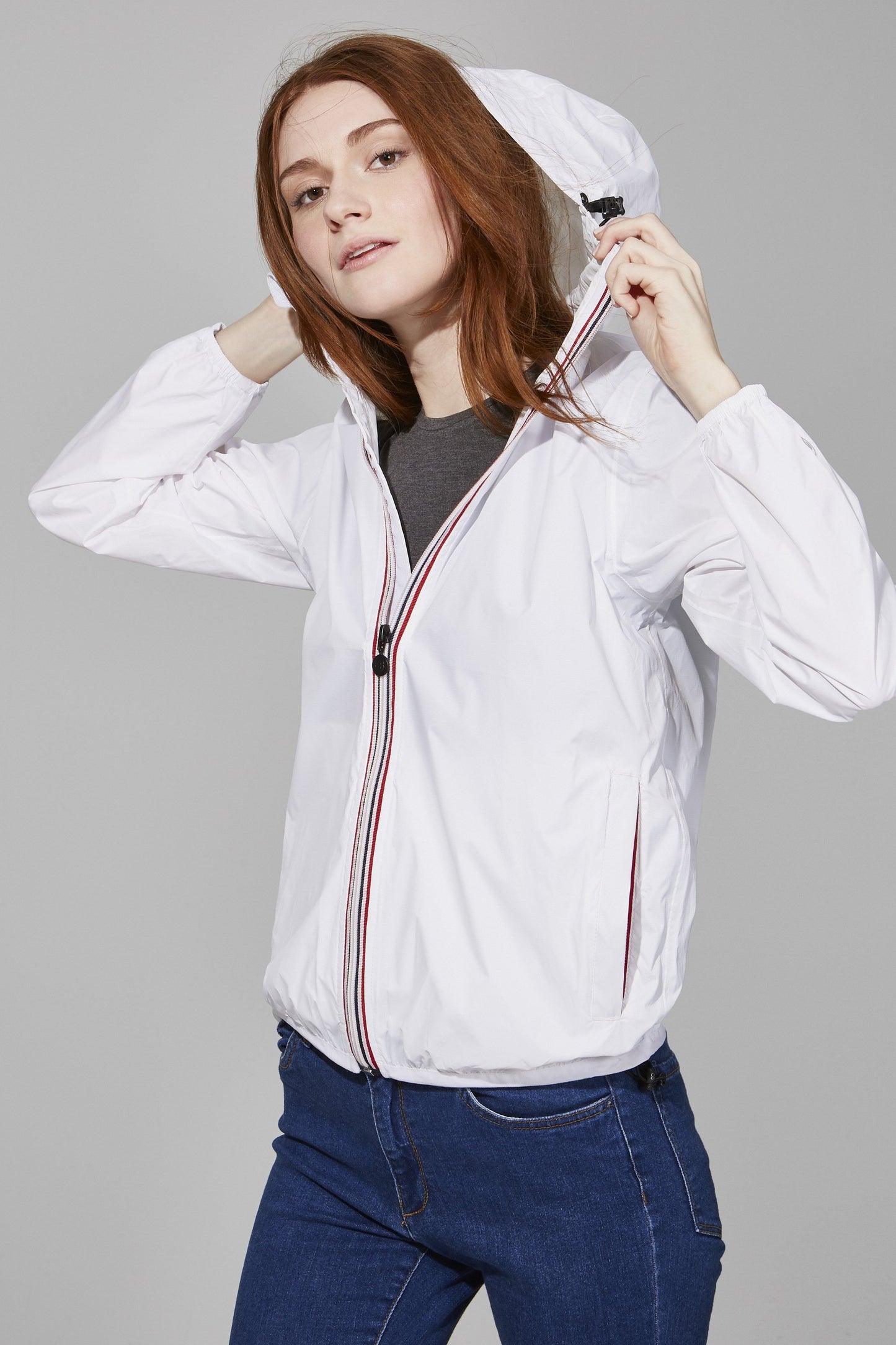 Packable Rain Jacket in White