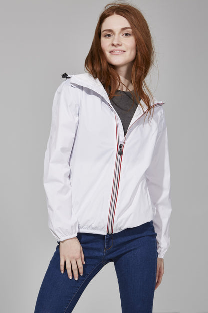 Packable Rain Jacket in White