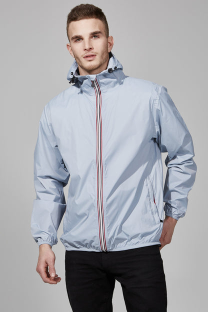 Packable Rain Jacket in Celestial Blue