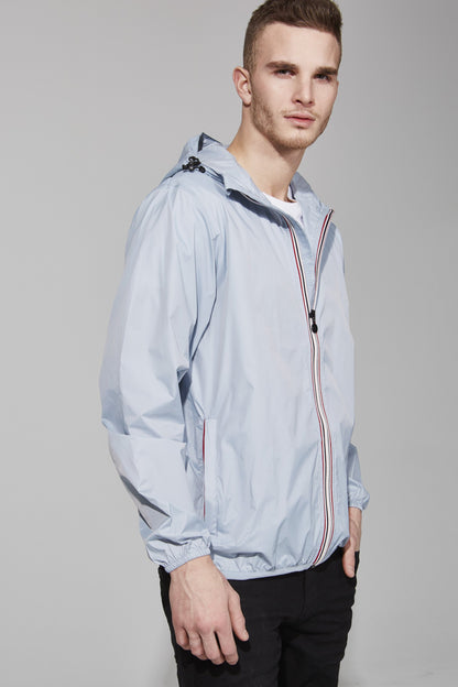 Packable Rain Jacket in Celestial Blue