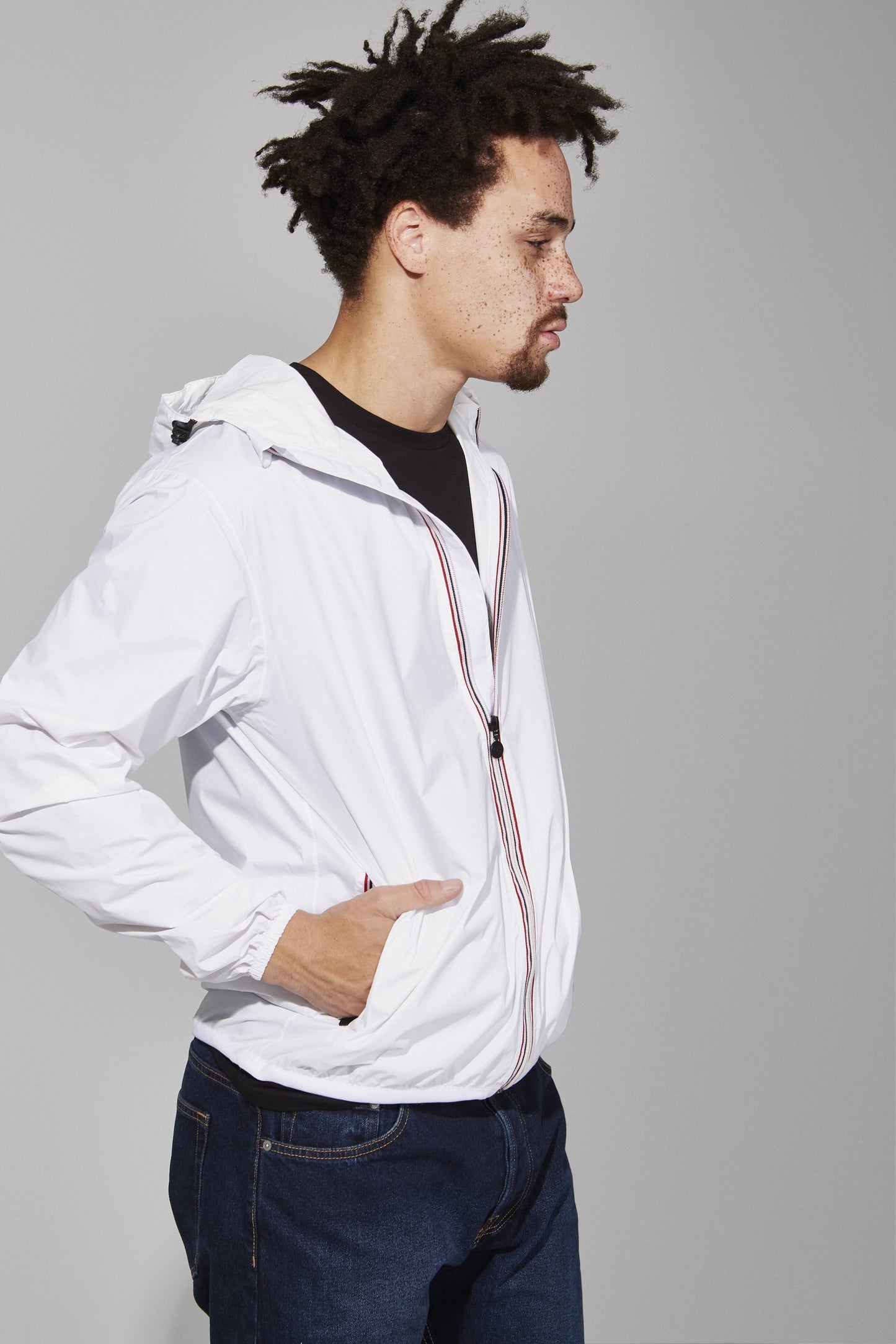 Packable Rain Jacket in White