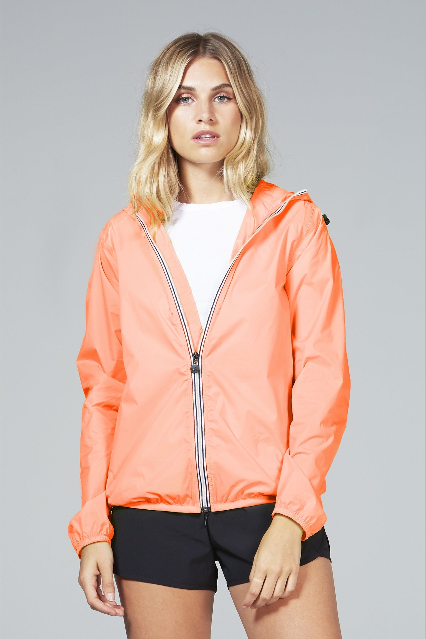 Packable Rain Jacket in Orange