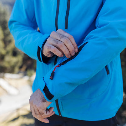 Adventure 2.0 Men's Waterproof Eco Jacket in Light Blue