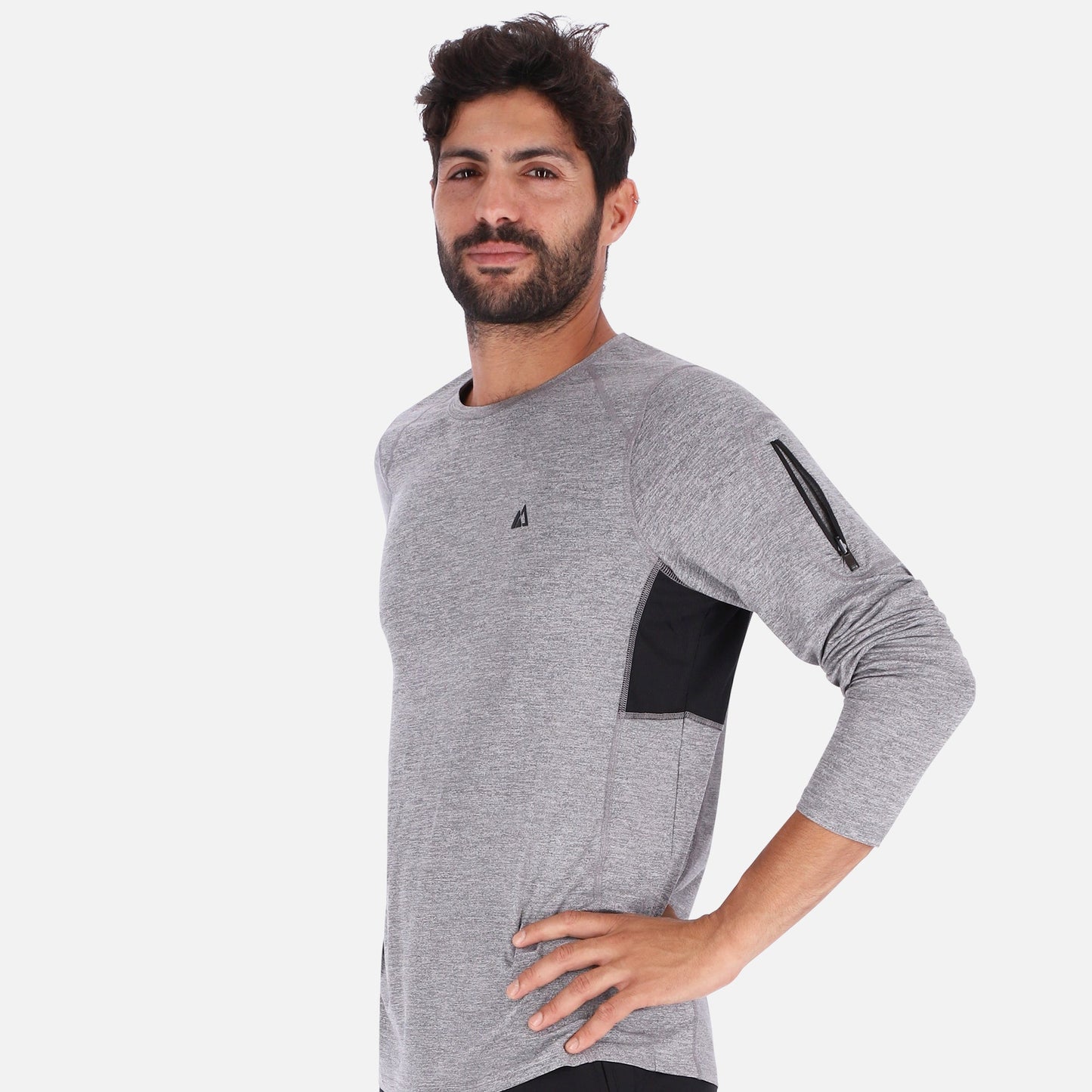 QuickDry Long Sleeve Eco Top in Grey