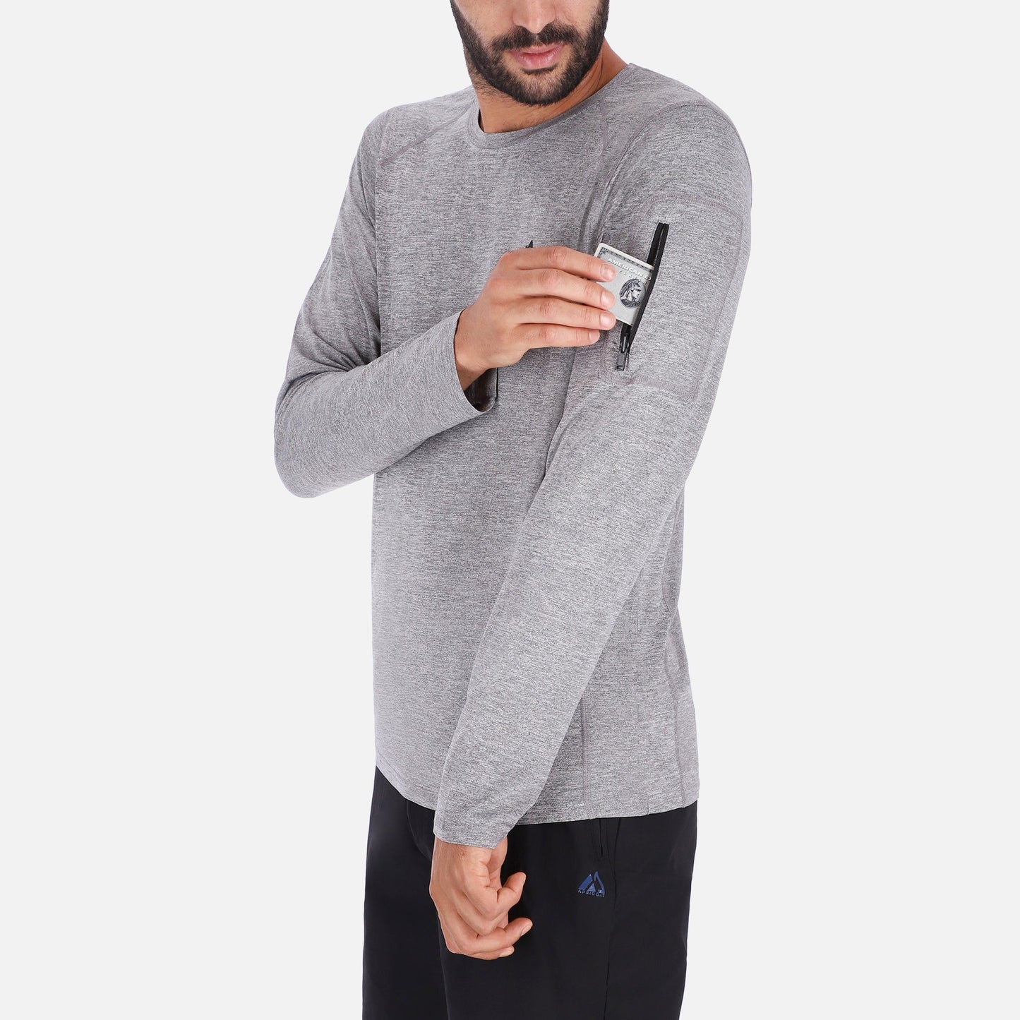 QuickDry Long Sleeve Eco Top in Grey