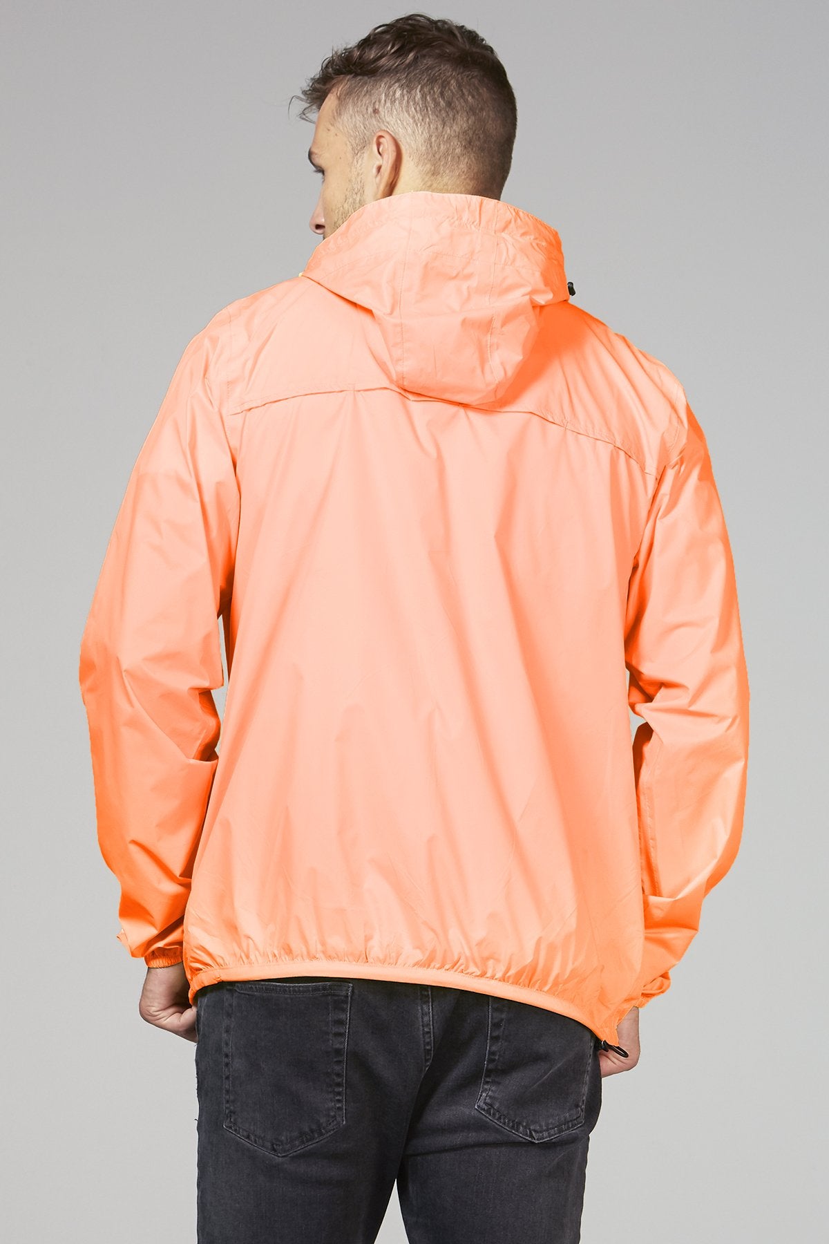 Packable Rain Jacket in Orange