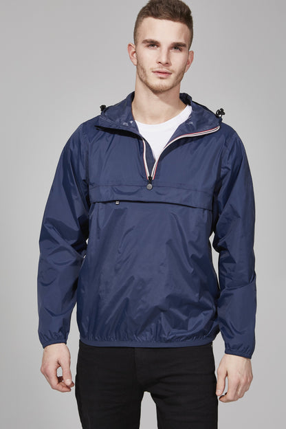 Packable Rain Jacket in Navy Blue