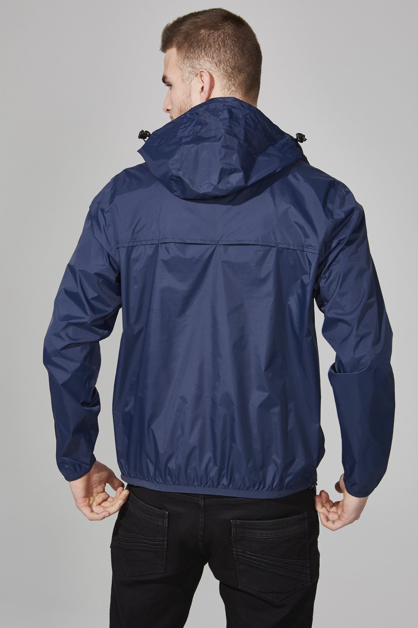 Packable Rain Jacket in Navy Blue