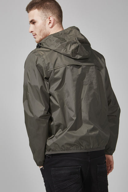 Quarter Zip Packable Rain Jacket in Torba