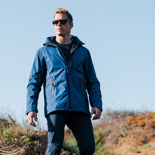 Adventure 2.0 Men's Waterproof Eco Jacket in Navy Blue