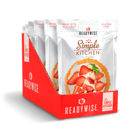 6 CT Case Simple Kitchen Strawberry Yogurt Tart