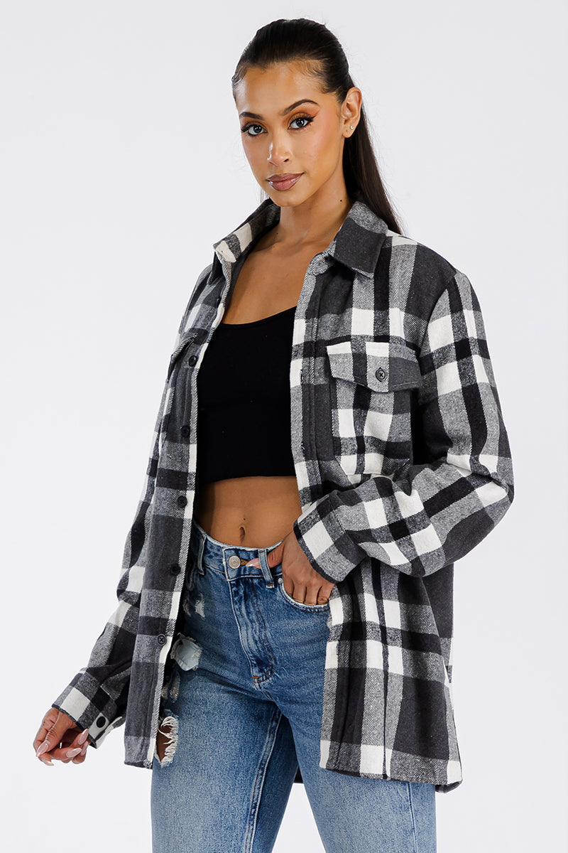 Oversized Soft Flannel Shirt