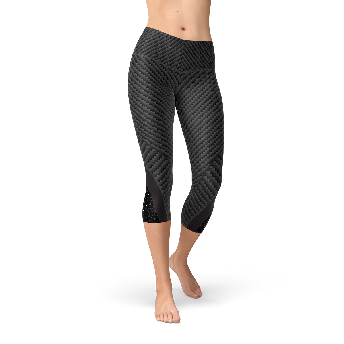 Women's Carbon Fibre 3/4 Length Leggings