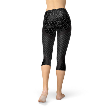 Women's Carbon Fibre 3/4 Length Leggings