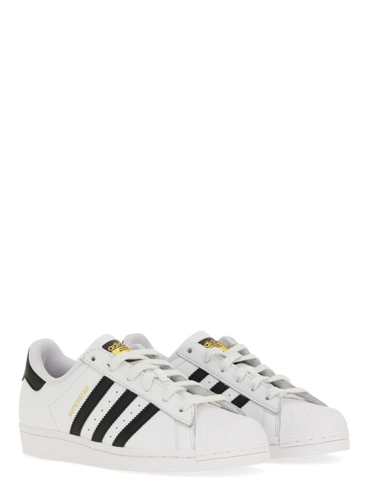 Adidas Superstar White and Black Sneakers