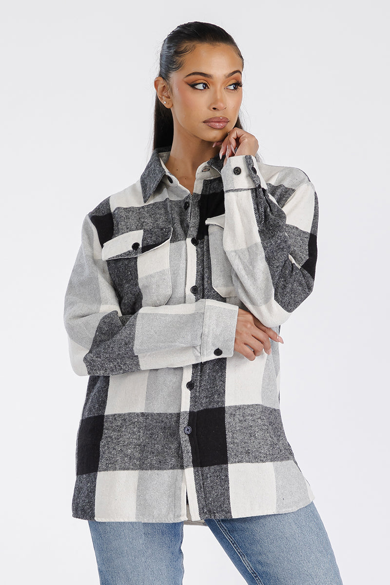 Oversized Soft Flannel Shacket