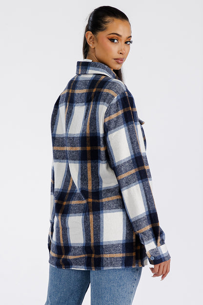 Oversized Soft Flannel Shirt