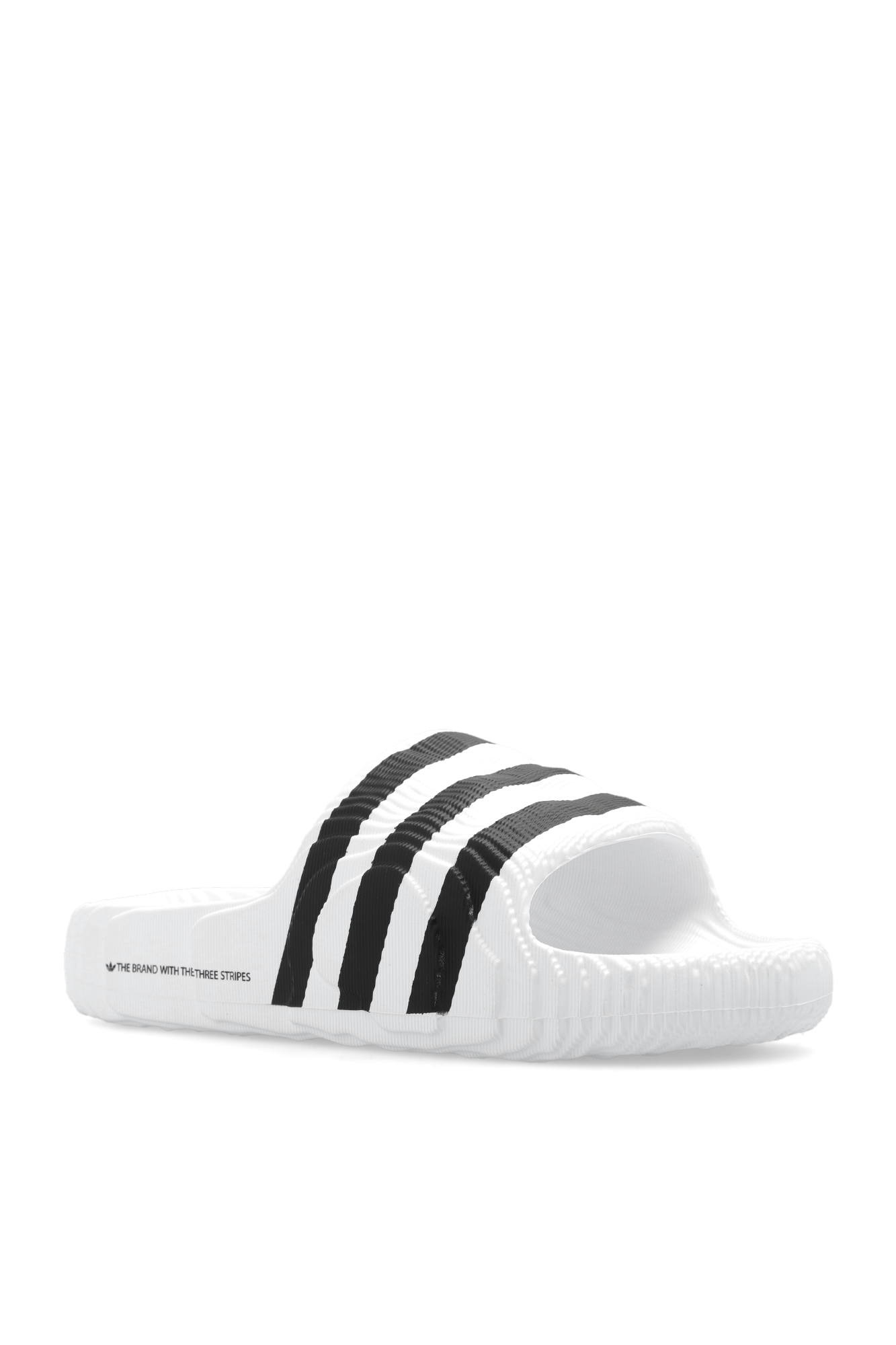 Adidas Adilette White and Black Slides