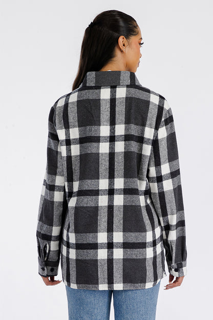 Oversized Soft Flannel Shirt