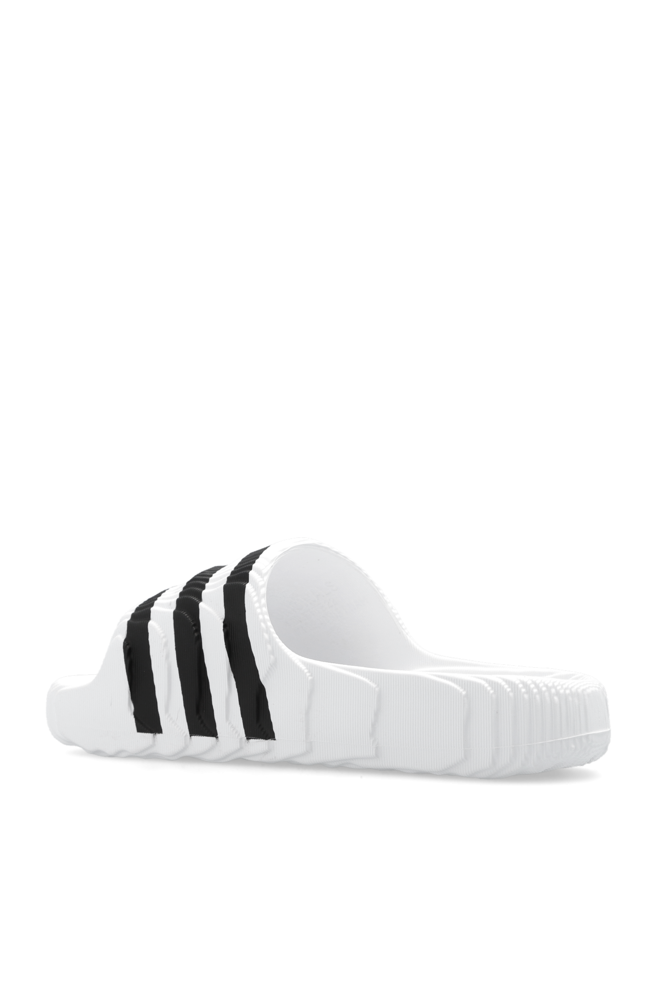 Adidas Adilette White and Black Slides