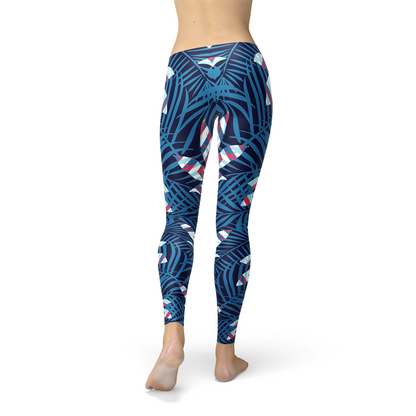 Women's Tropical Blue Leggings