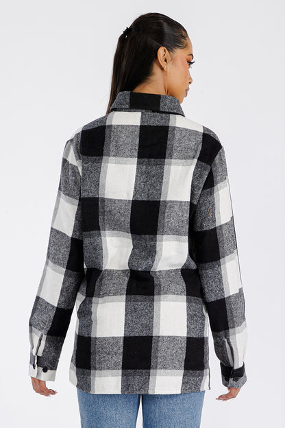 Oversized Soft Flannel Shirt