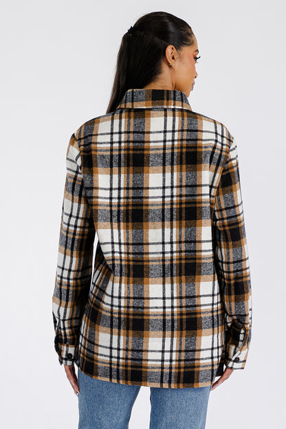 Oversized Soft Flannel Shirt