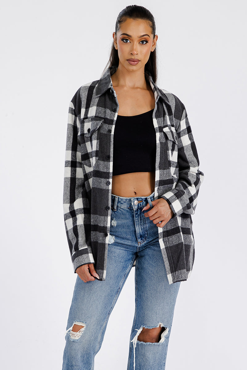 Oversized Soft Flannel Shirt